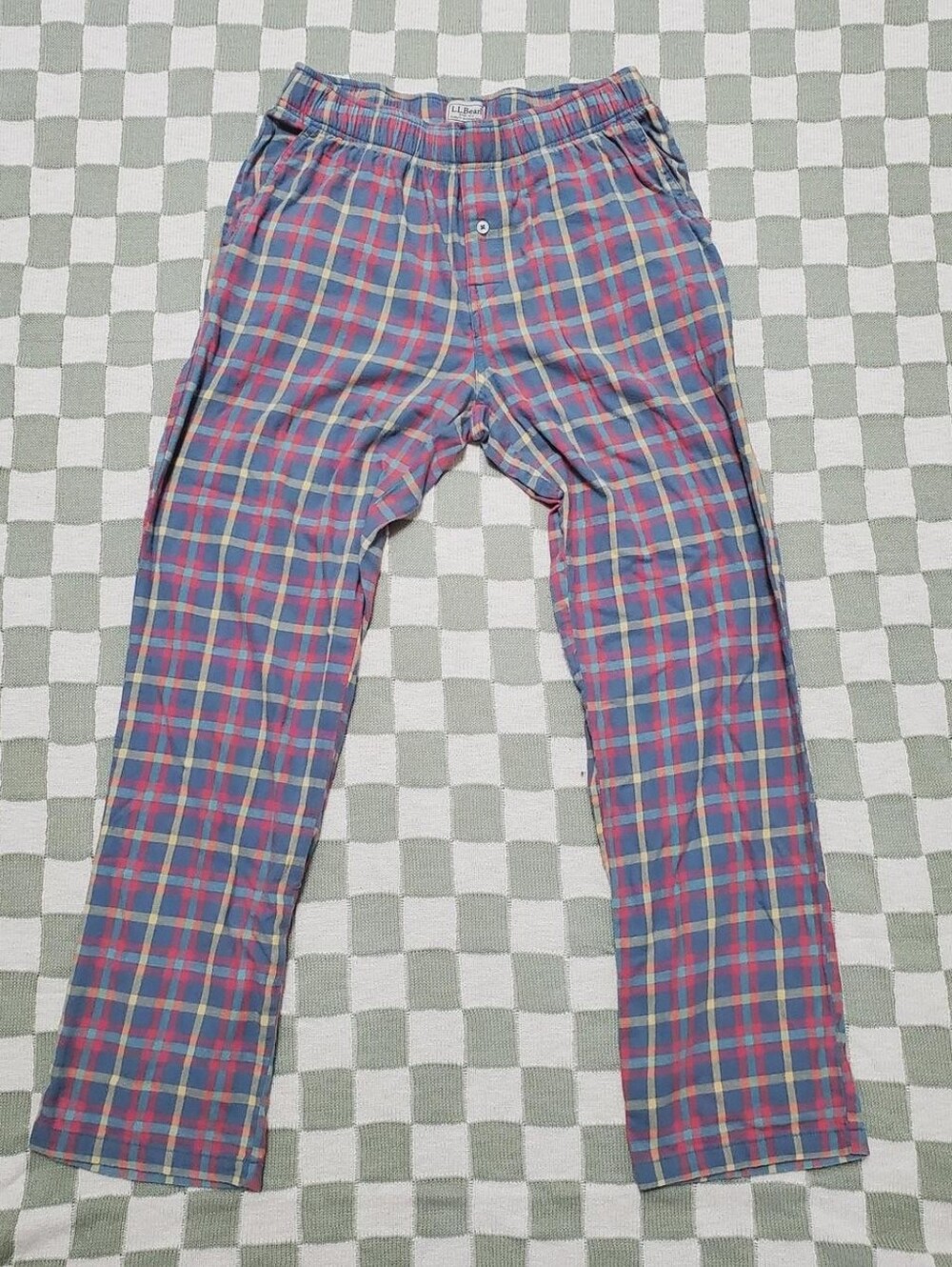 L.L. Bean Men's Plaid Lounge Pants - Organic Cotton